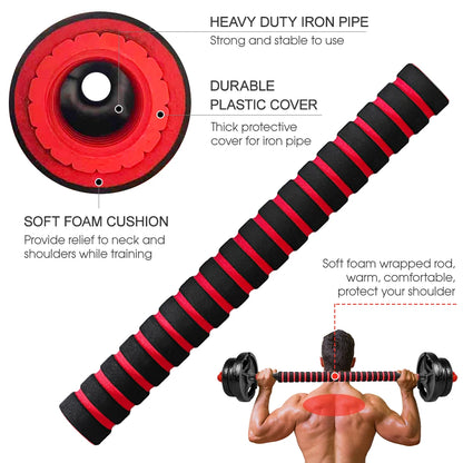 Adjustable Threaded Dumbbell Handle Bar Set