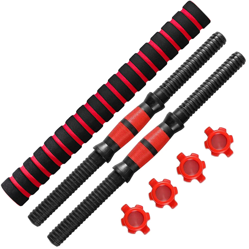 Adjustable Threaded Dumbbell Handle Bar Set