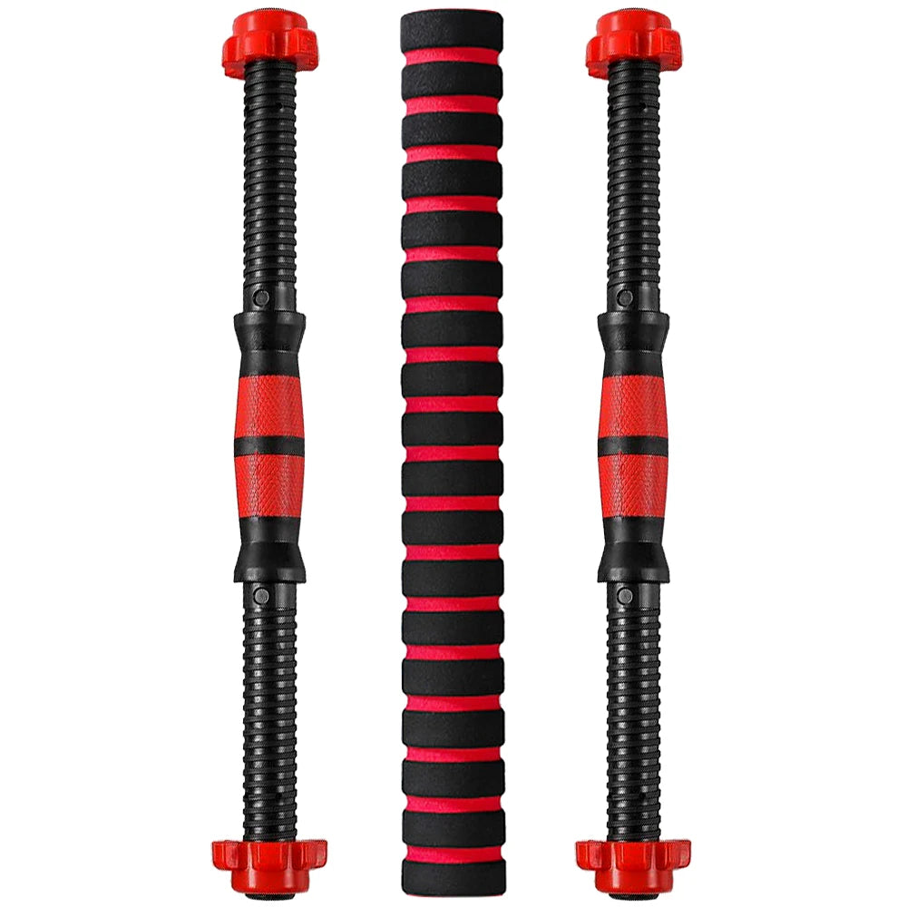 Adjustable Threaded Dumbbell Handle Bar Set