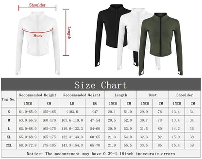 Women's Slim Fit Yoga Jacket with Thumb Holes